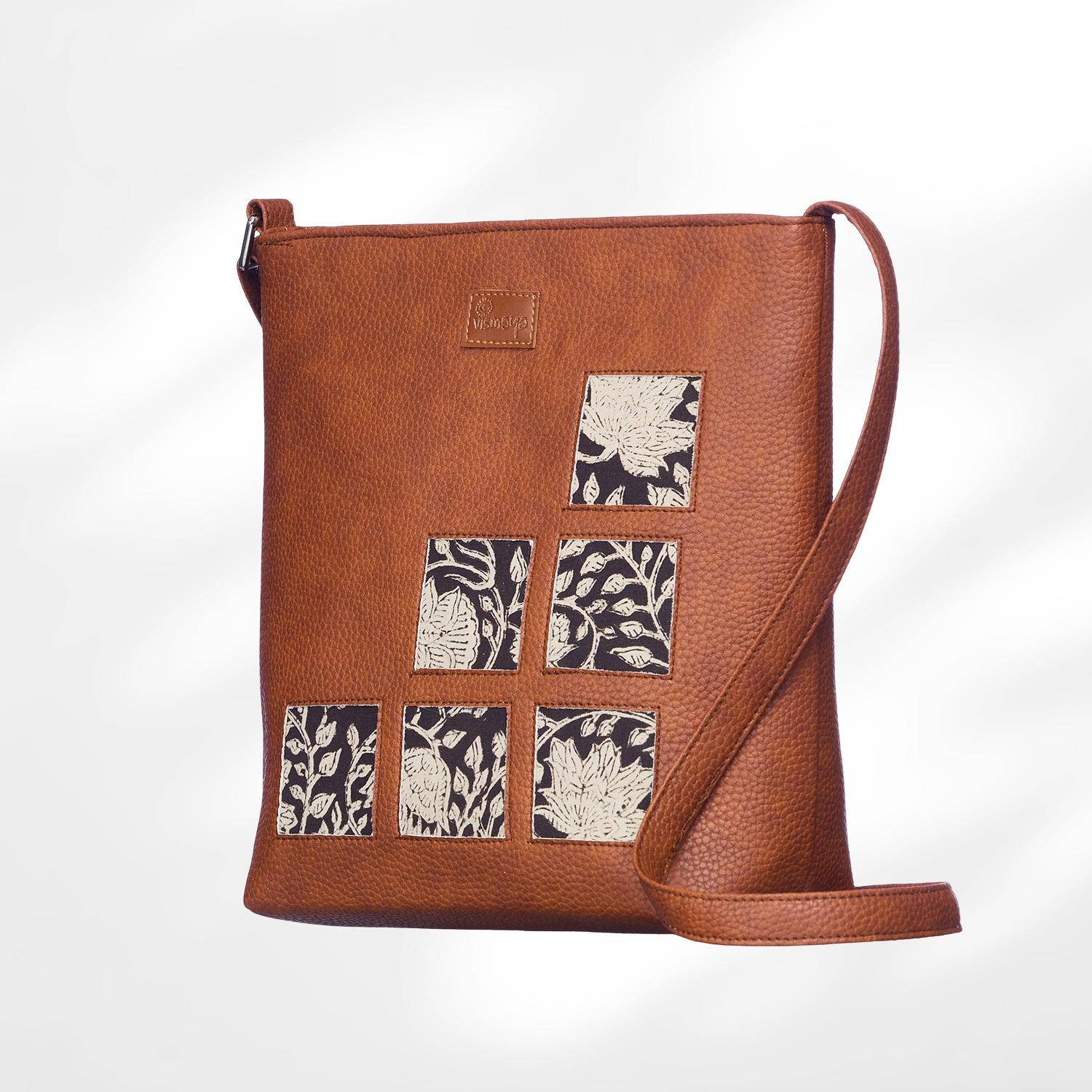 #colour_Monochrome Floral Cutwork Sling