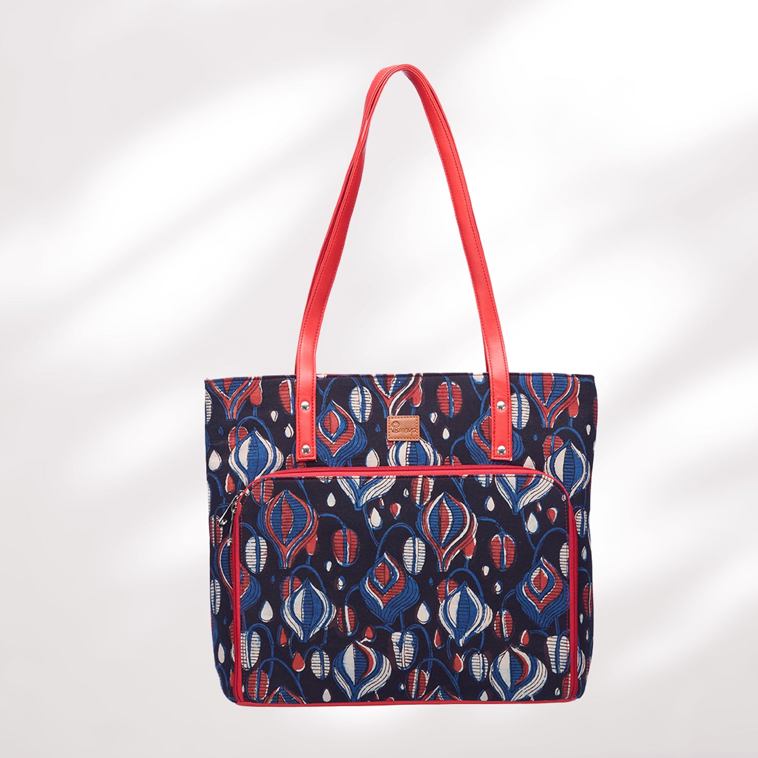 #colour_Navy Ikat Organizer Tote