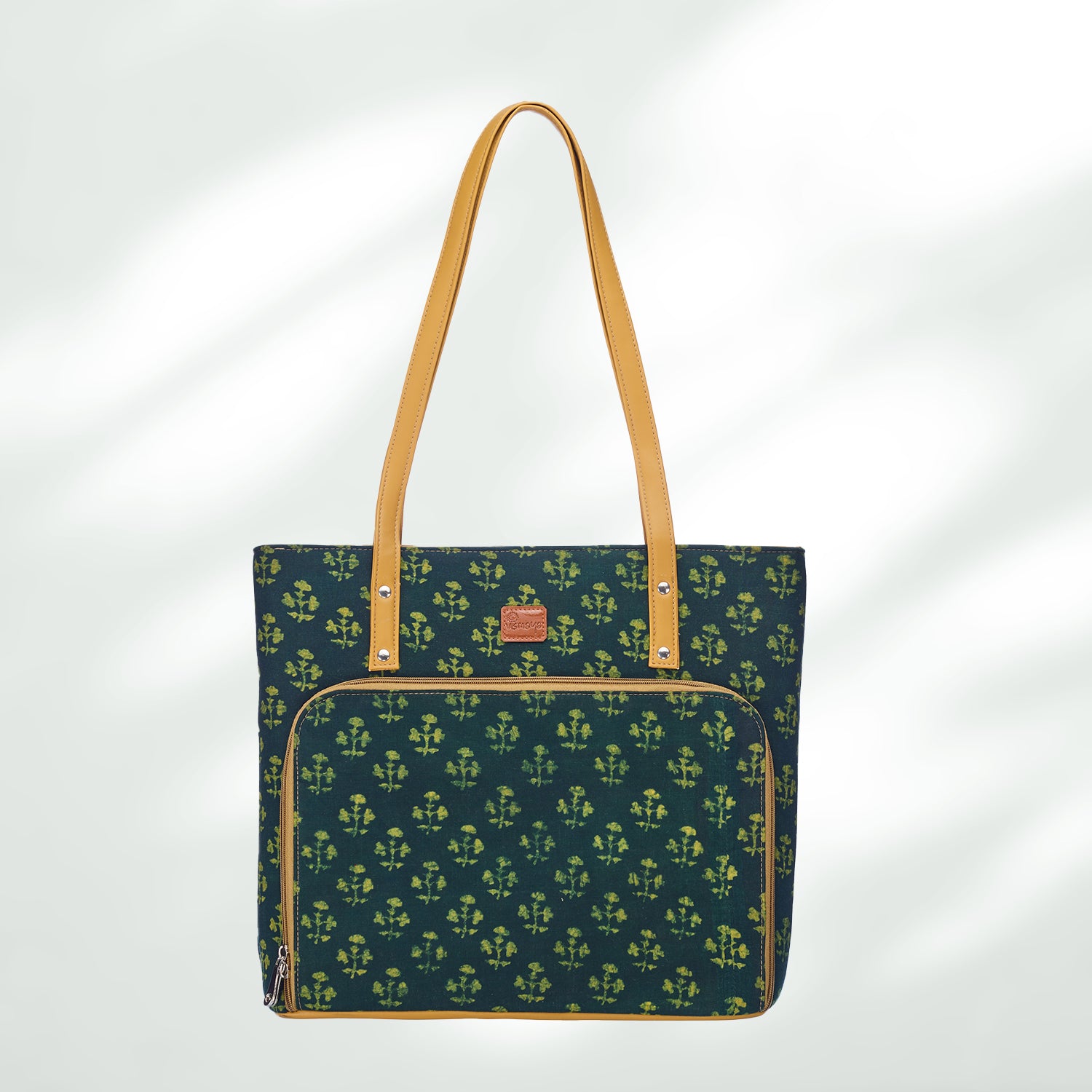 #colour_Green Motif Organizer Tote