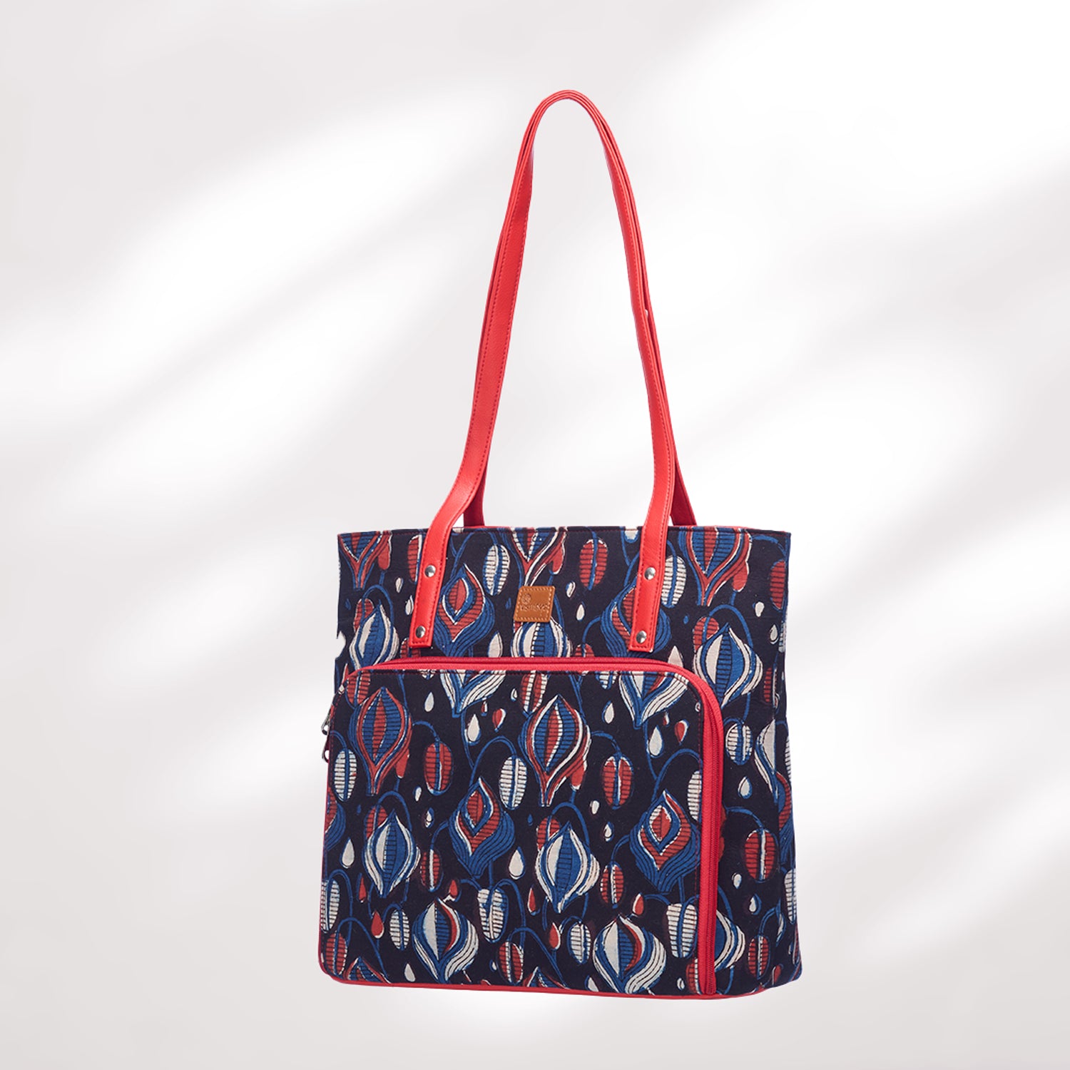 #colour_Navy Ikat Organizer Tote