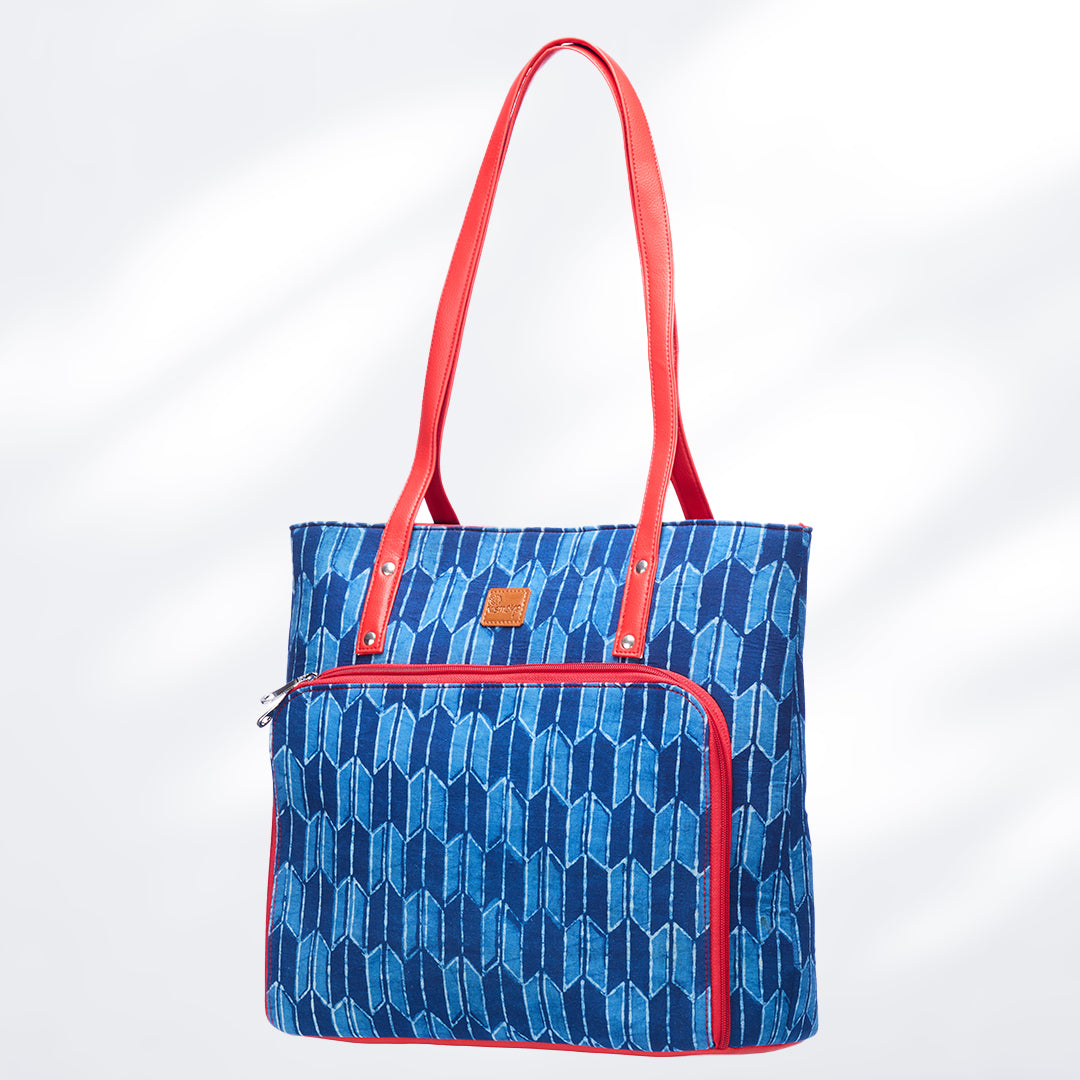 #colour_Indigo Geometirc Red