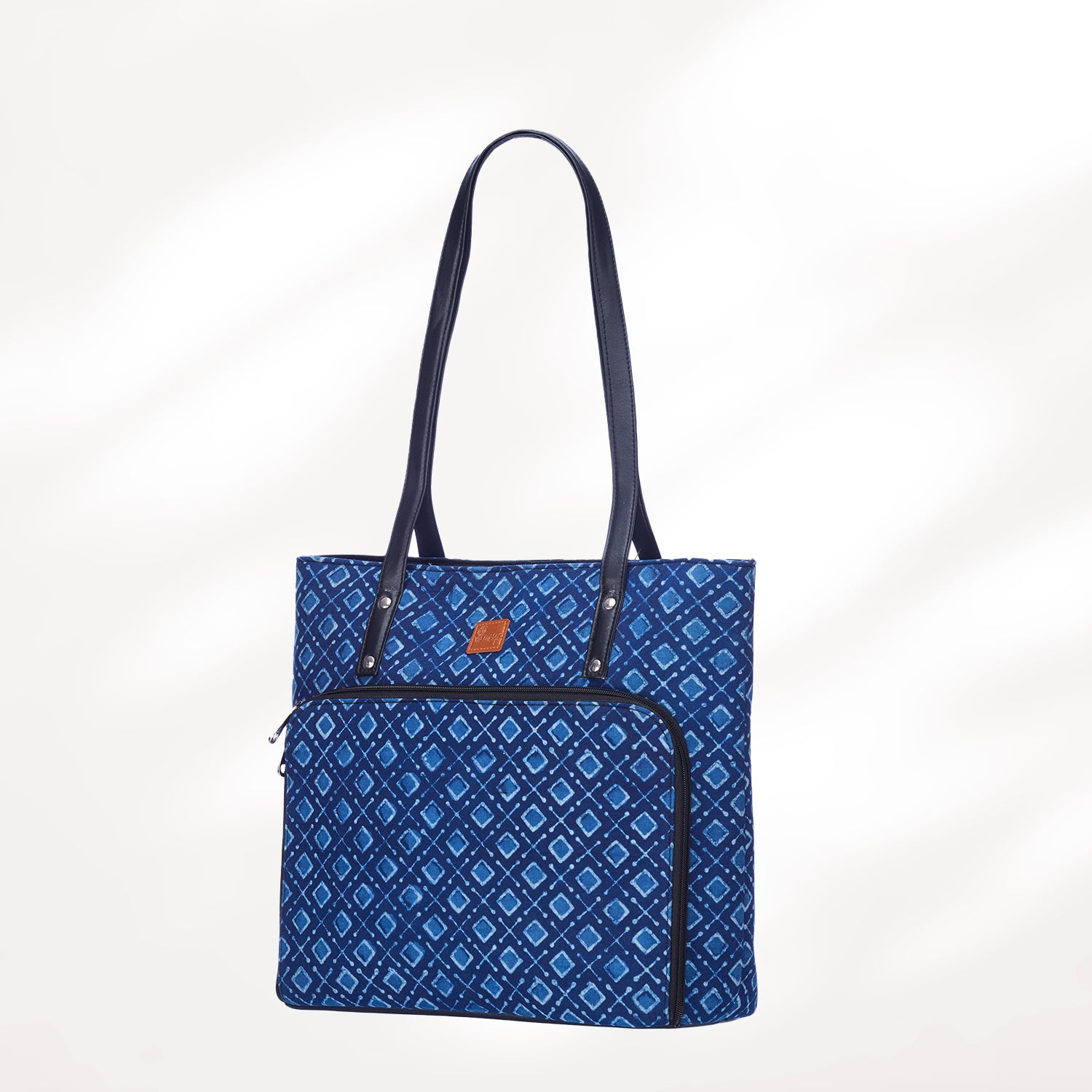 #colour_Indigo Diamond Organizer Tote