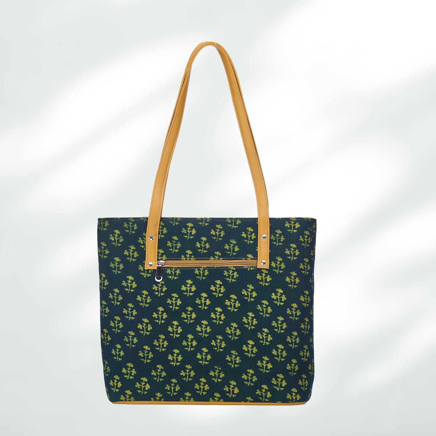 #colour_Green Motif Organizer Tote