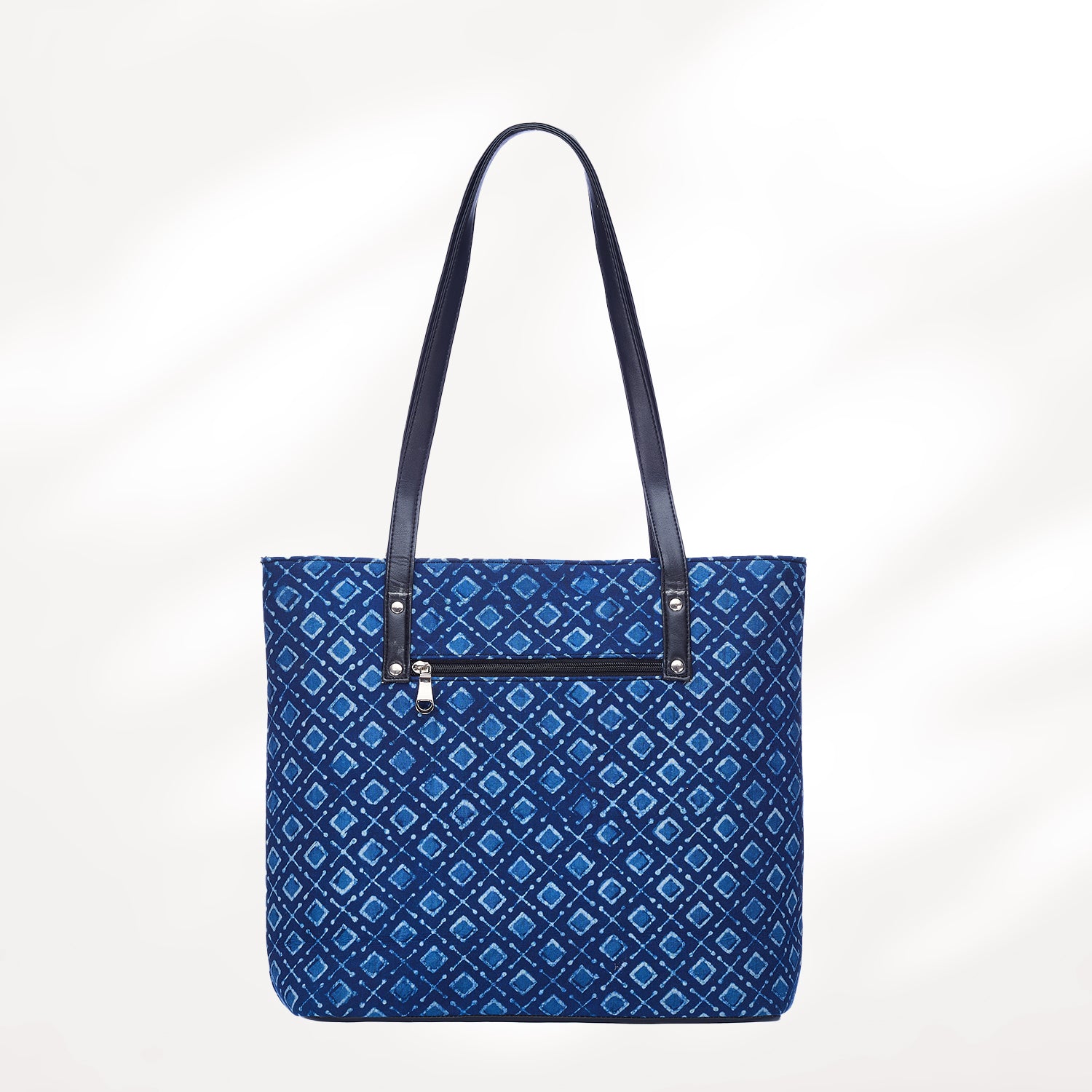 #colour_Indigo Diamond Organizer Tote