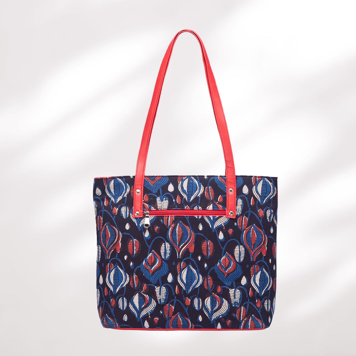 #colour_Navy Ikat Organizer Tote