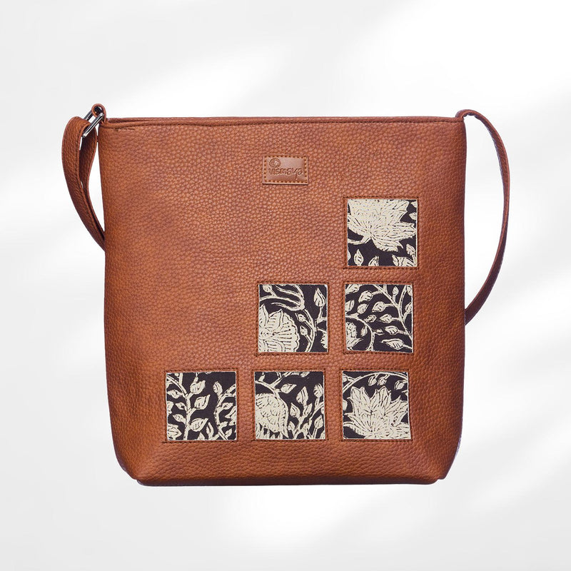 #colour_Monochrome Floral Cutwork Sling