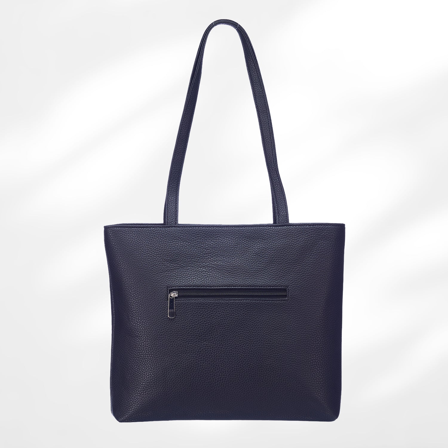#colour_Monochrome Blockprint Cutwork Tote