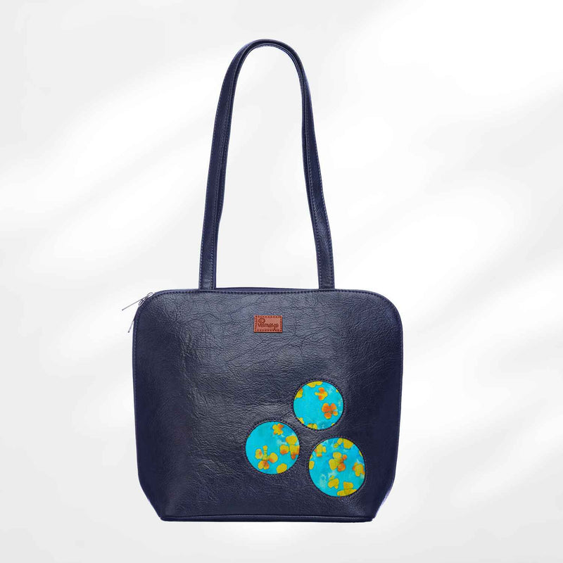 #colour_Bright Blue Motif Shoulder Bag