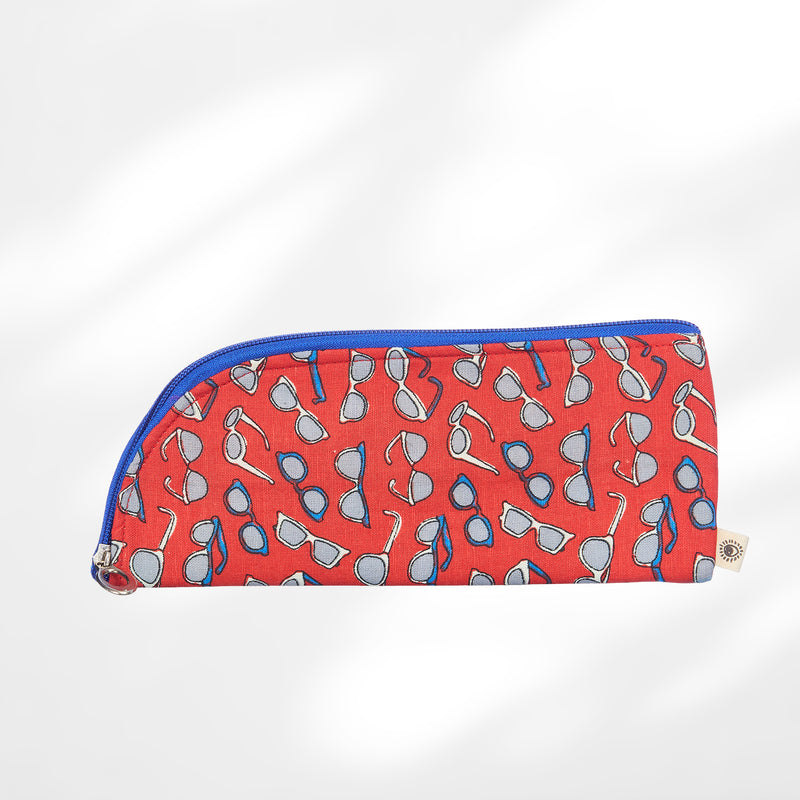 #colour_Playful Sunglass Print Eyewear Case